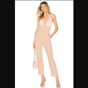 NWT Revolve x Chrissy Teigen Micah Jumpsuit in Nude | Size XXS